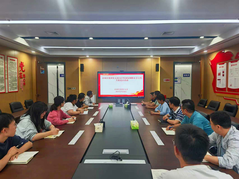 市城投集團黨支部開展2025年國家網(wǎng)絡安全宣